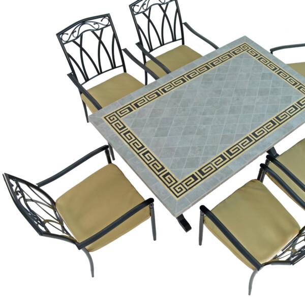 Europa Leisure BURLINGTON Dining Table With 6 ASCOT Chairs Set