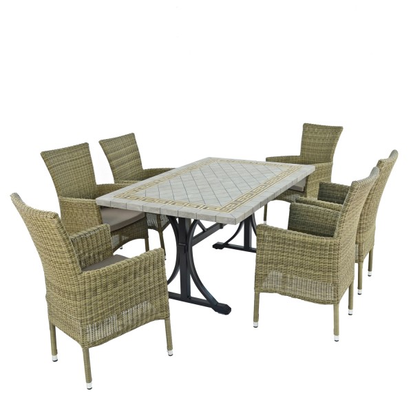 europa leisure BURLINGTON Dining Table with 6 DORCHESTER Chairs Set