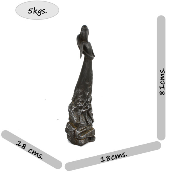 Europa Leisure Caring Embrace Black Contemporary Statue