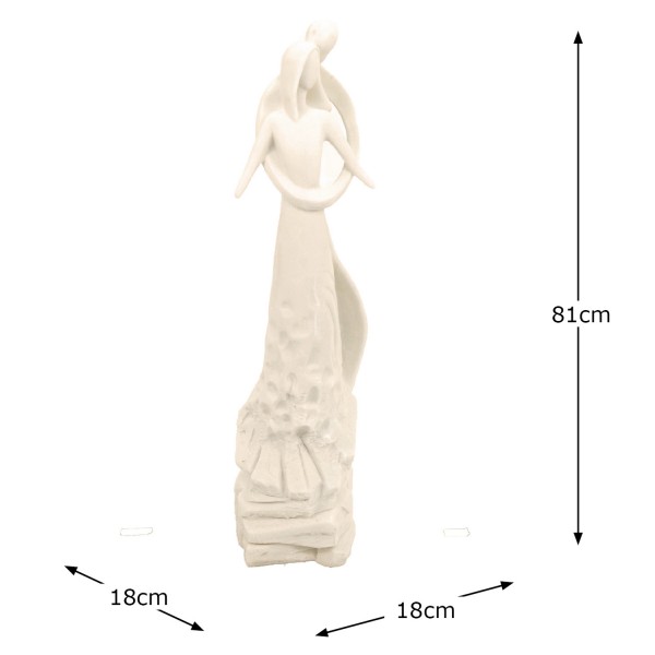 Europa Leisure Caring Embrace White Contemporary Statue