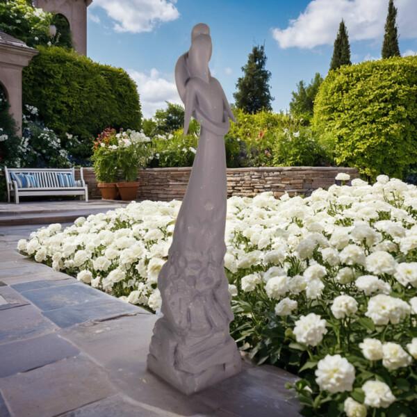 europa leisure Caring Embrace White Contemporary Statue