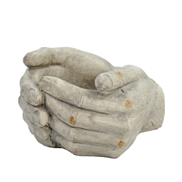 Europa Leisure Cupped Hands Planter - Weathered Stone Effect - Europa Leisure (UK)