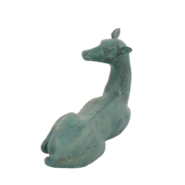 Europa Leisure Deer Lying Large Aluminium - Gold Verdigris - Europa Leisure (UK)