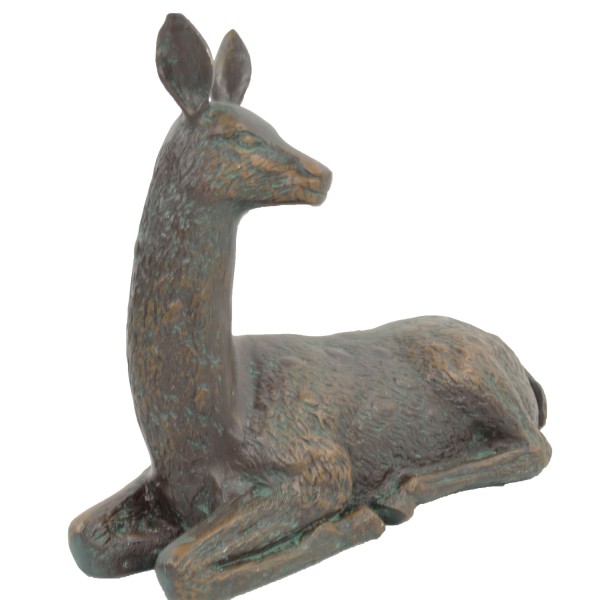 Europa Leisure Deer Lying Small Aluminium - Dark Verdigris - Europa Leisure (UK)