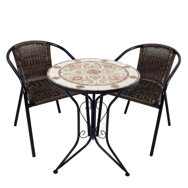 Europa Leisure ESTORIL BISTRO 60cm Set - 2 X SAN REMO Chair