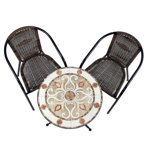 Europa Leisure ESTORIL BISTRO 60cm Set - 2 X SAN REMO Chair