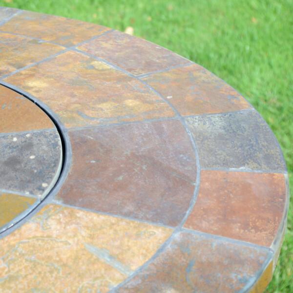 Europa Leisure BAYFIELD FIREPIT 89cm Patio Table