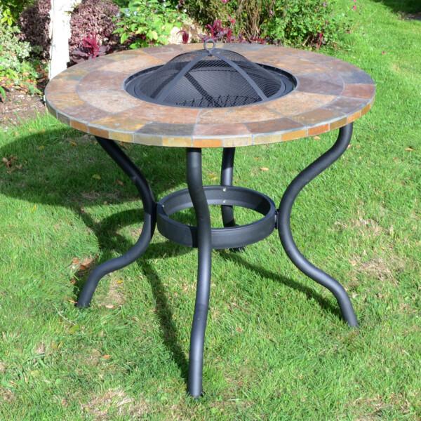 europa leisure BAYFIELD FIREPIT 89cm Patio Table