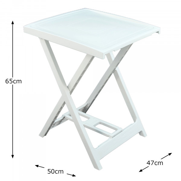 Europa Leisure BORETTO Folding Tray Table White