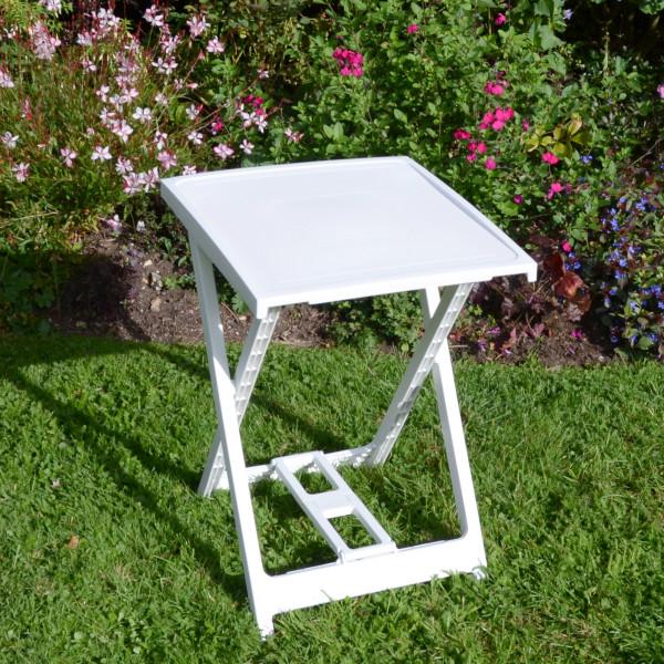 Europa Leisure BORETTO Folding Tray Table White