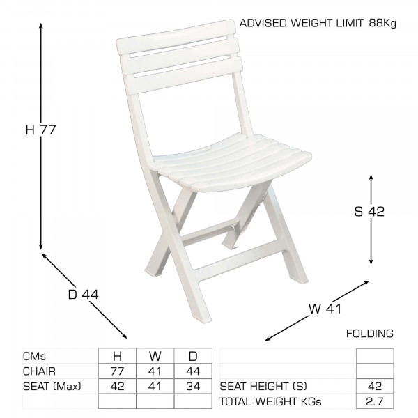 Europa Leisure Brescia Folding Chairs