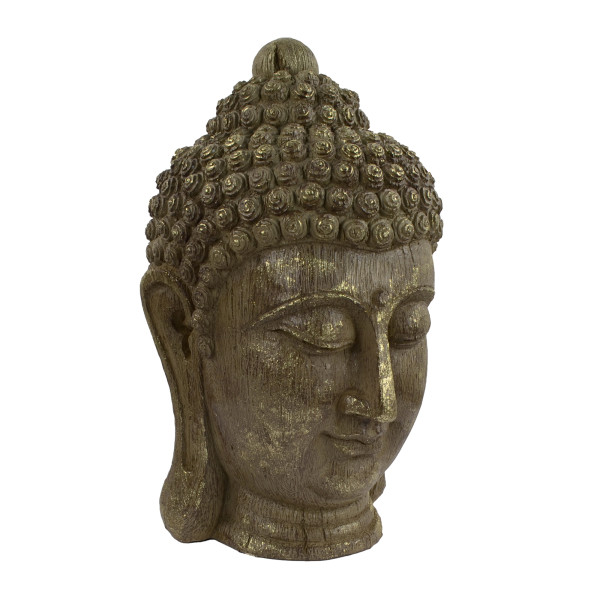 Europa Leisure Buddha Head Carved Wood Effect