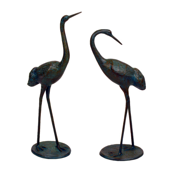 Europa Leisure Cranes Pair Medium - Dark Verdigris