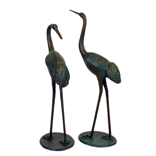 Europa Leisure Cranes Pair Medium - Dark Verdigris