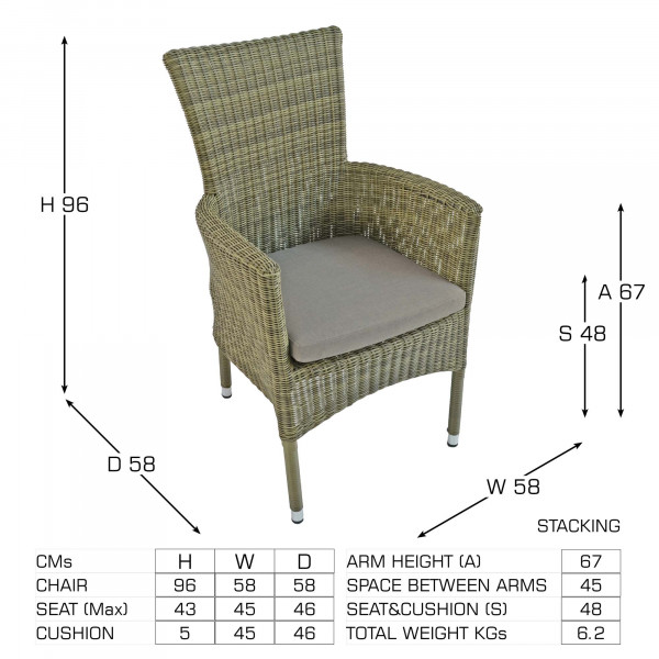 Europa Leisure Dorchester Garden Chair