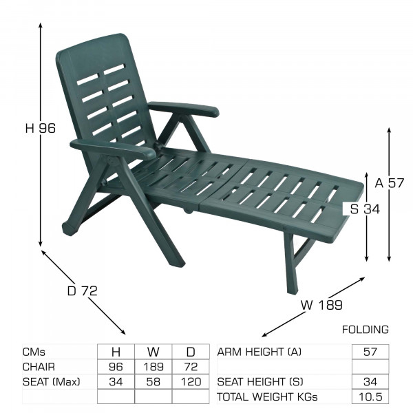 Europa Leisure Pescara Lounger