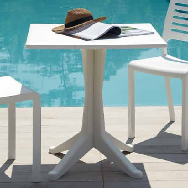 Europa Leisure PONENTE Patio Table White