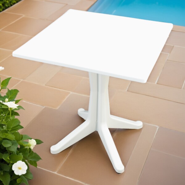 europa leisure PONENTE Patio Table White