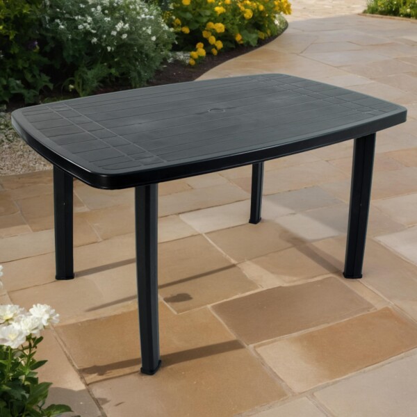 europa leisure RIMINI Rectangular Table Anthracite