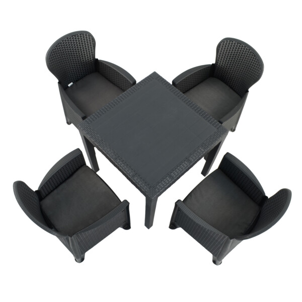 Europa Leisure Salerno Table With Sicily Chairs