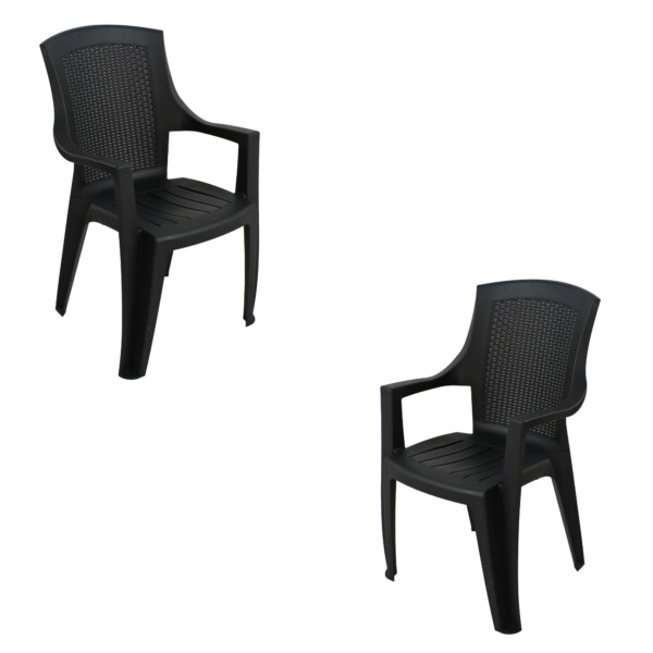 Europa Leisure Sedini Stacking Chair - Anthracite