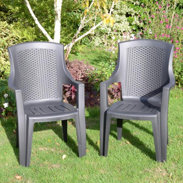 europa leisure Sedini Stacking Chair - Anthracite