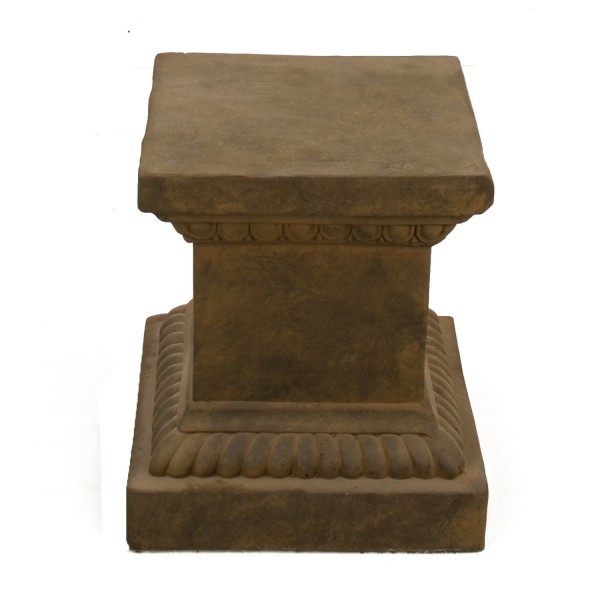 Europa Leisure Square Low Plinth In Rust Effect