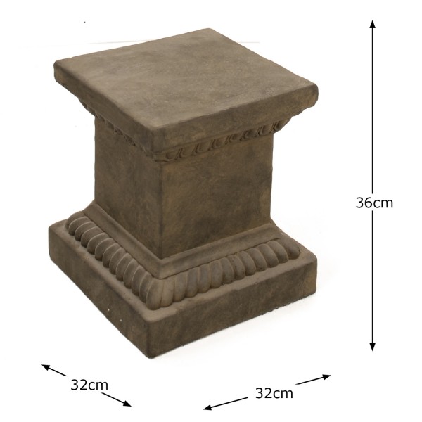 Europa Leisure Square Low Plinth In Rust Effect