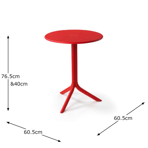 Europa Leisure Step Table In Red - Europa Leisure (UK)