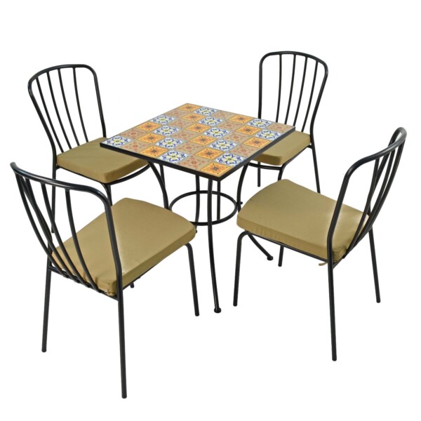 Europa Leisure Tobago Patio Table & Milan Chairs