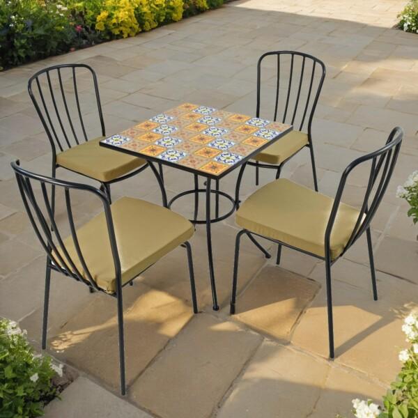 europa leisure Tobago Patio Table & Milan Chairs