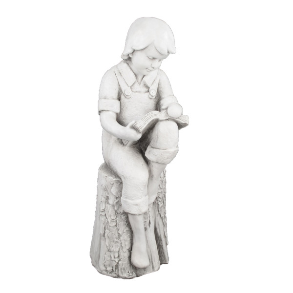 Europa Leisure Finn Reading Boy - White Stone Effect - Europa Leisure (UK)
