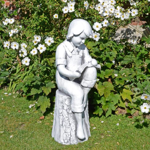 europa leisure Finn Reading Boy - white stone effect - Europa Leisure (UK)
