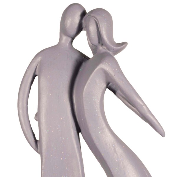 Europa Leisure First Date Grey Shimmer Contemporary Statue