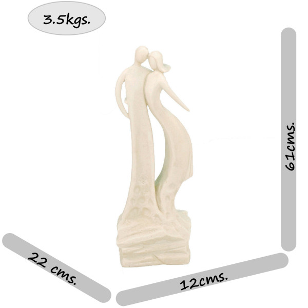 Europa Leisure First Date White Contemporary Statue