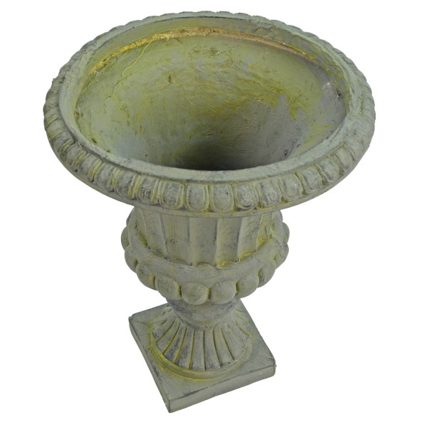 Europa Leisure Fluted Urn Medium 49cm Verdigris Effect