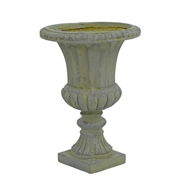 Europa Leisure Fluted Urn Medium 49cm Verdigris Effect