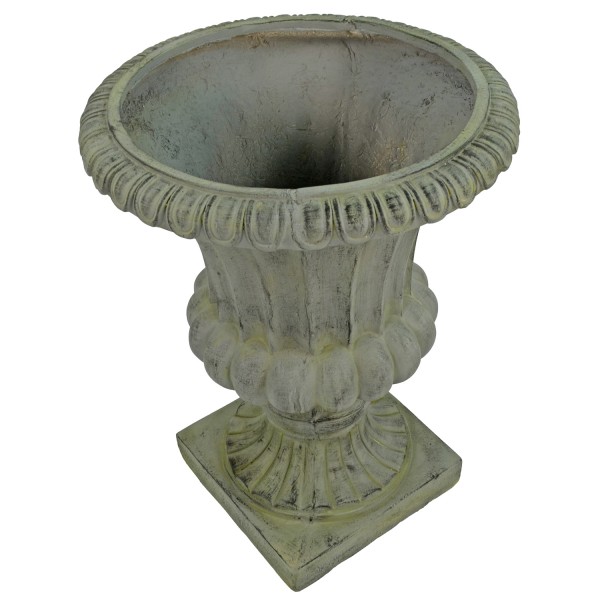 Europa Leisure Fluted Urn Tall 71cm Verdigris Effect