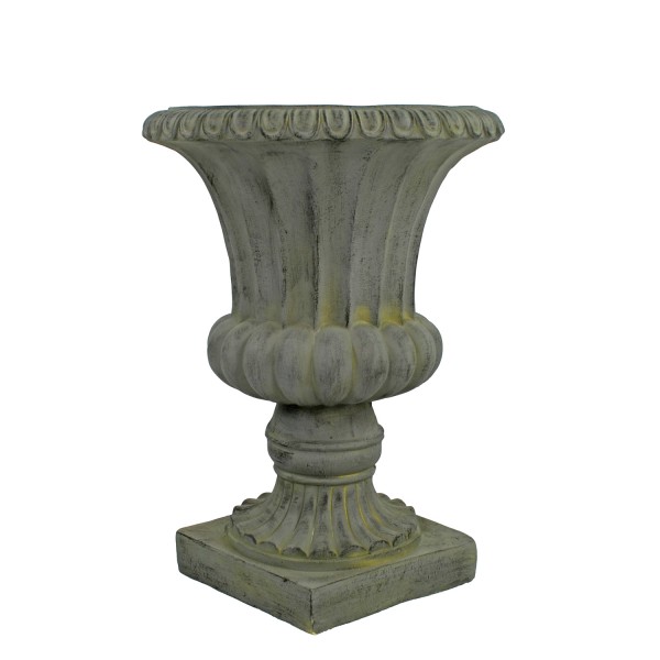 Europa Leisure Fluted Urn Tall 71cm Verdigris Effect