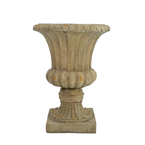 europa leisure Fluted Urn Tall 71cm Weathered Dark Stone Effect europa leisure Fluted Urn Tall 71cm Weathered Dark Stone Effect