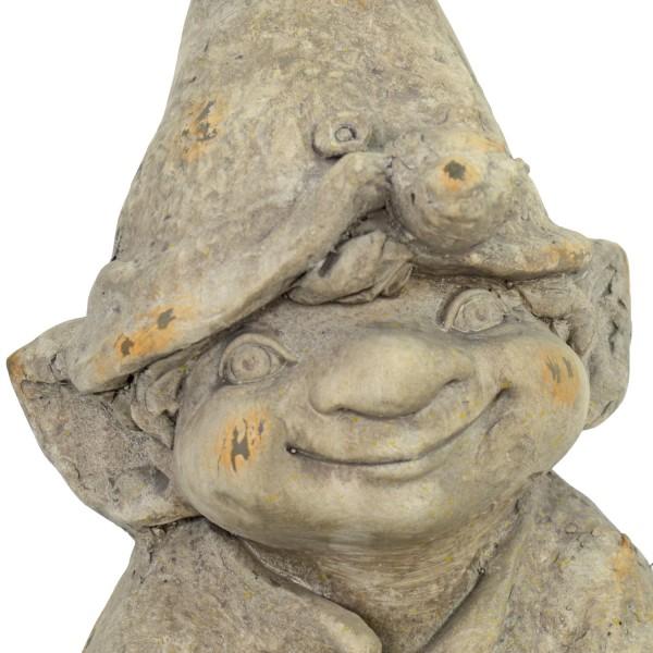 Europa Leisure Gnome Standing 50cm Weathered Dark Stone Effect