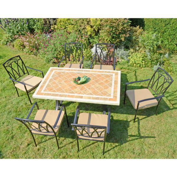 Europa Leisure HAMPTON Dining Table With 6 ASCOT Chairs Set