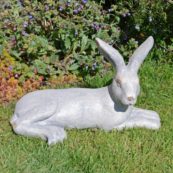 europa leisure Hare Lying - white stone effect - Europa Leisure (UK)