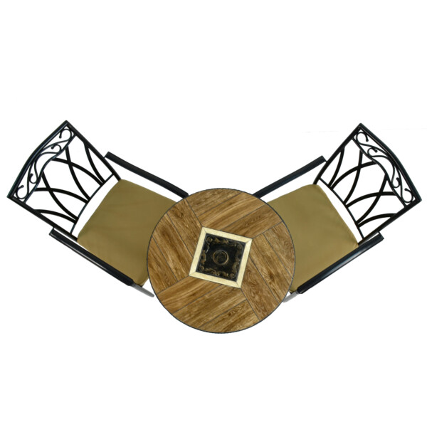 Europa Leisure HASLEMERE 71cm Bistro Table With 2 ASCOT Chairs Set