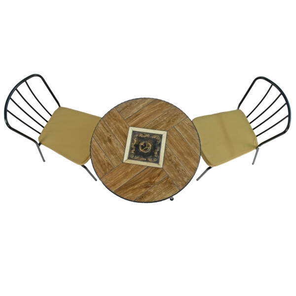 Europa Leisure HASLEMERE 71cm Bistro Table With 2 MILAN Chairs Set