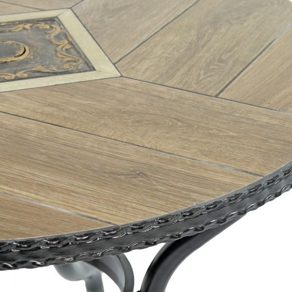 Europa Leisure HASLEMERE 91cm Patio Table With 4 ASCOT Chairs Set