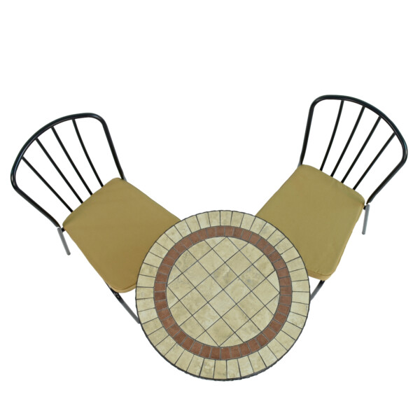 Europa Leisure HENLEY 60cm Bistro Table With 2 MILAN Chairs Set