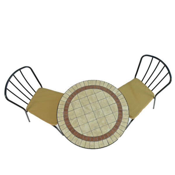 Europa Leisure HENLEY 71cm Bistro Table With 2 MILAN Chairs Set