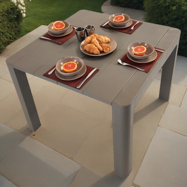 europa leisure Henrik 100 table in Nickel Grey - Europa Leisure (UK)