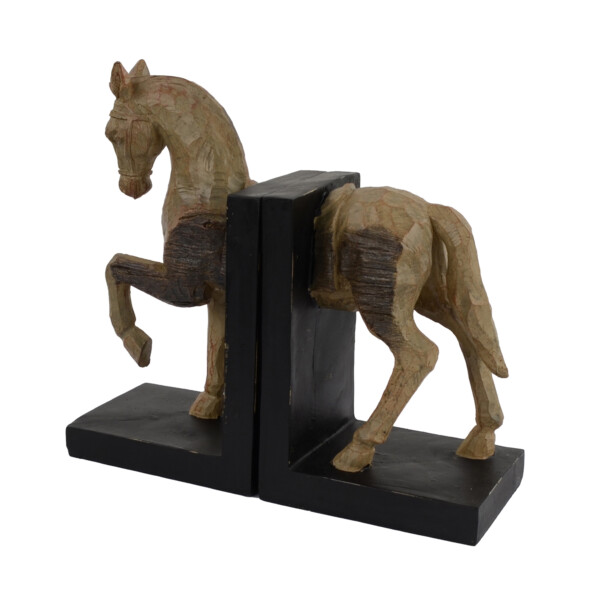 Europa Leisure Horse Bookends Carved Wood Effect - Europa Leisure (UK)